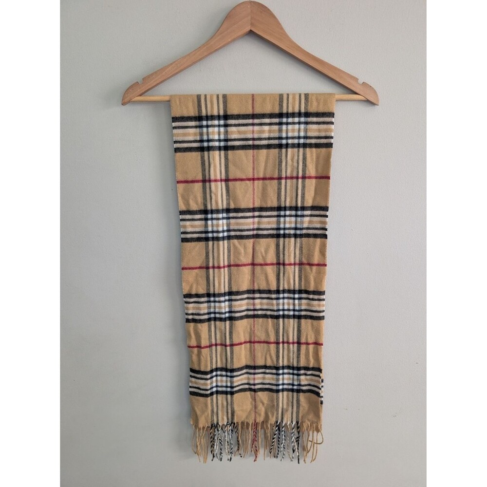 Croft & Barrow Tan Plaid Scarf